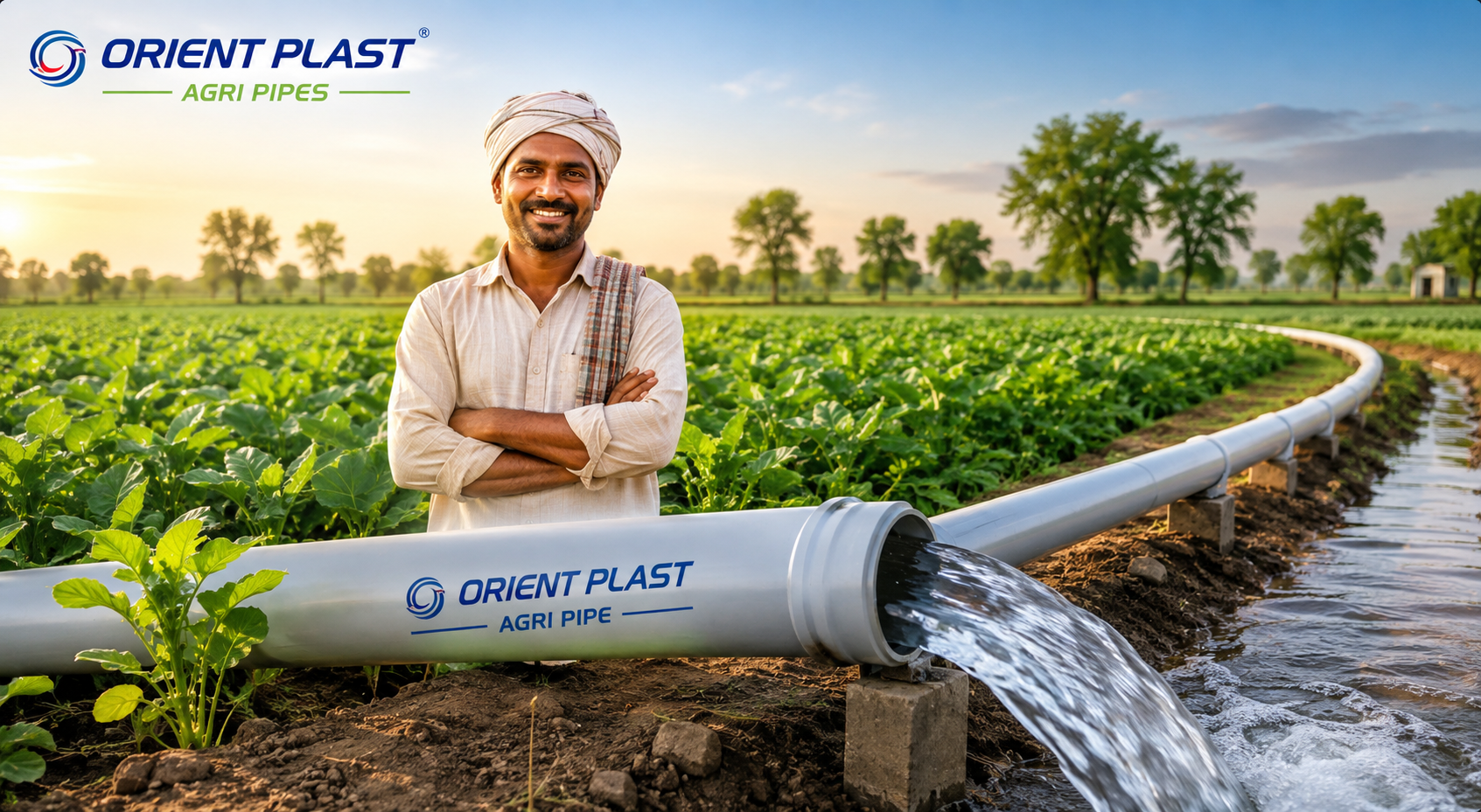 Orient Plast agricultural pipes for farmers and irrigation